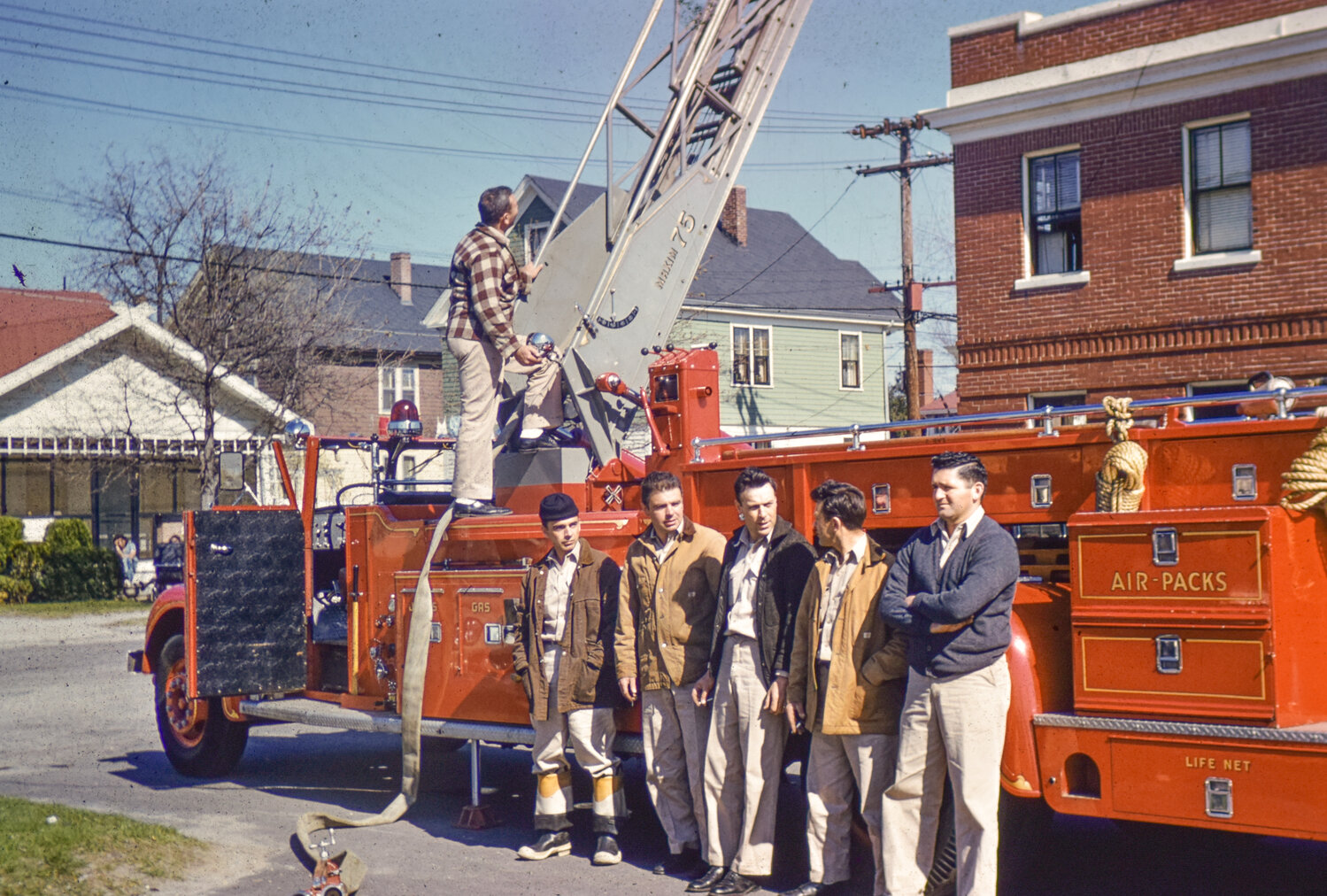 A LOOK BACK IN TIME: Warren also submitted this photo in recognition of the 100th anniversary. Though he is not sure when it was taken it shows a group of firefighters that make up the Cranston Fire Department’s legacy.
